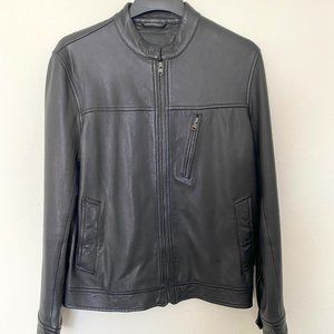 Men's Banana Republic Leather Bomber Jacket sz M